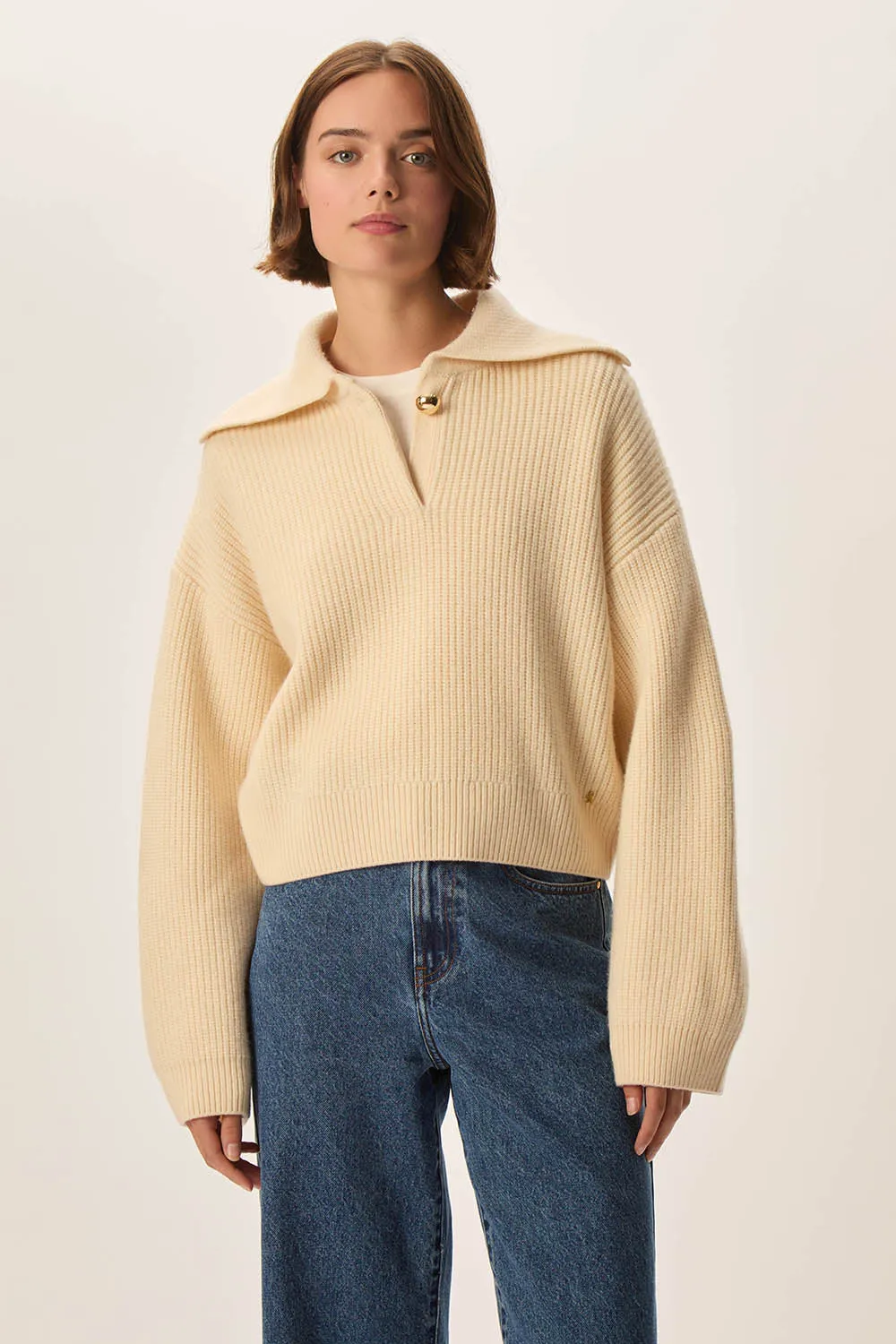 Pull Domino Creme sold by Des Petits Hauts