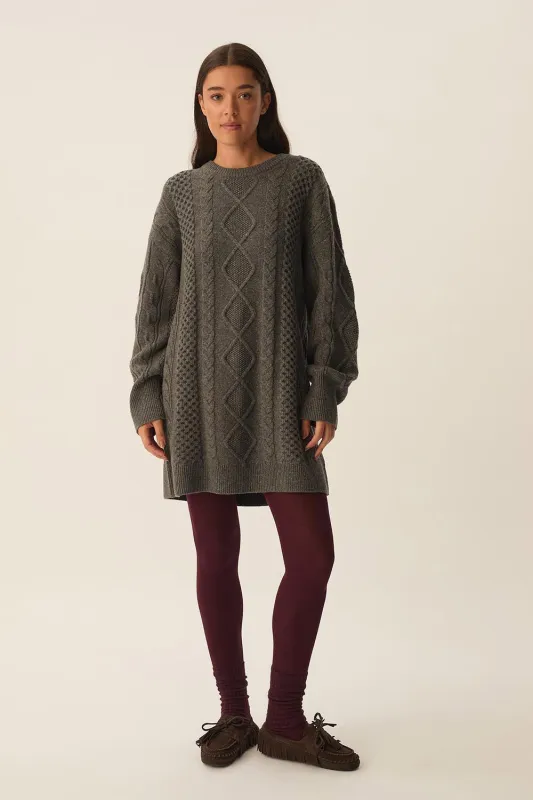 Robe Doriane Anthracite sold by Des Petits Hauts