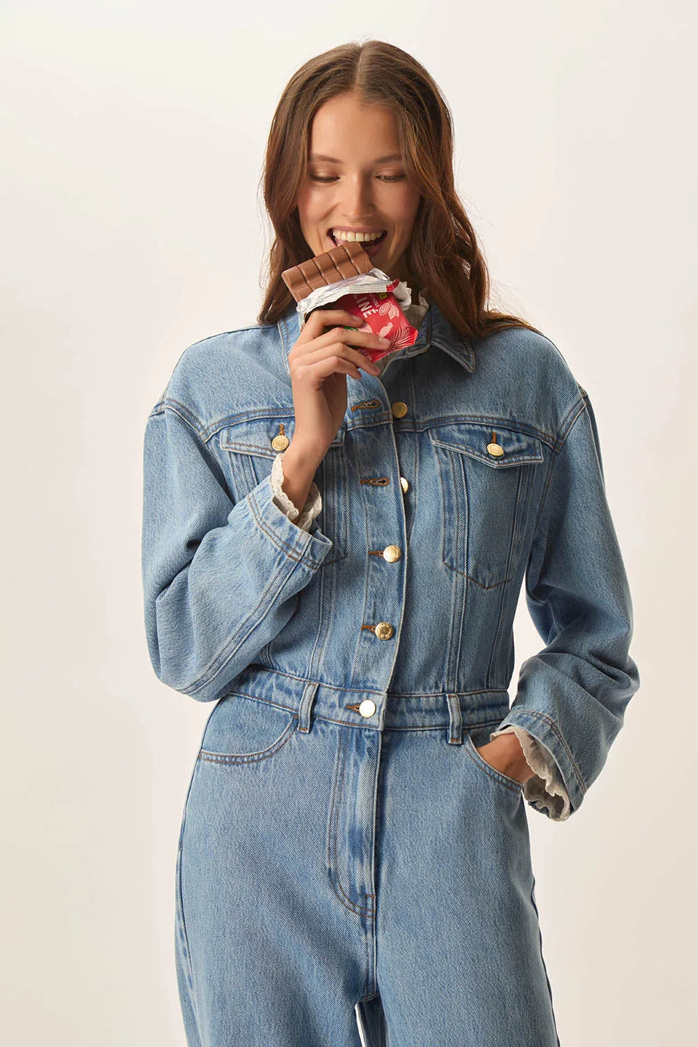 Combi pantalon Lia Bleach sold by Des Petits Hauts