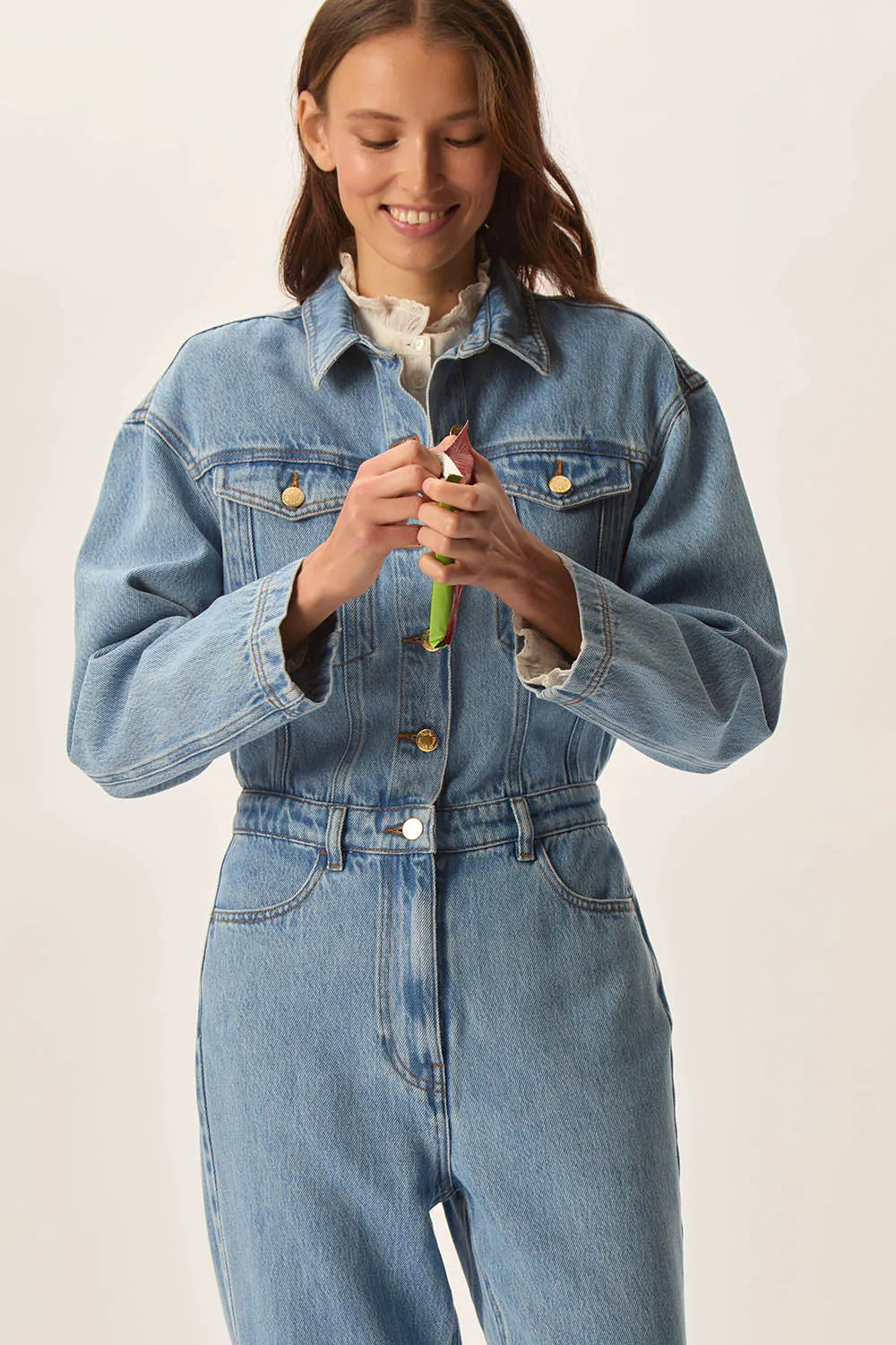 Combi pantalon Lia Bleach sold by Des Petits Hauts product image thumbnail 4