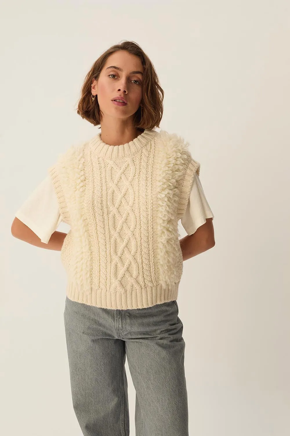 Pull Boby Creme sold by Des Petits Hauts product image thumbnail 2