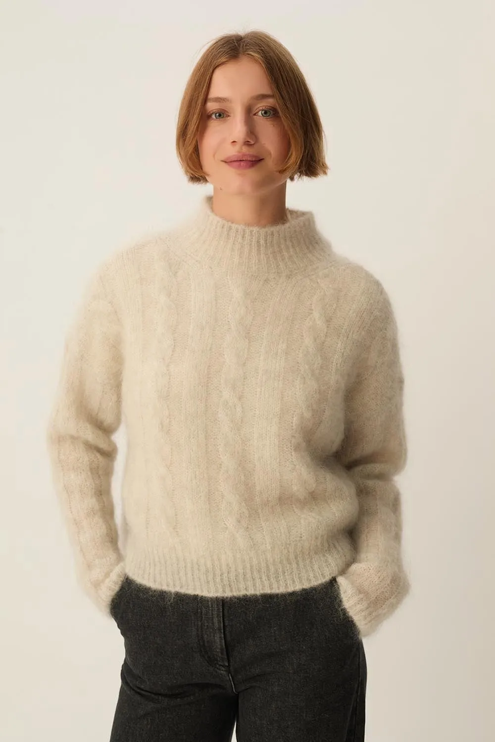 Pull Alonzo Gris Chine sold by Des Petits Hauts