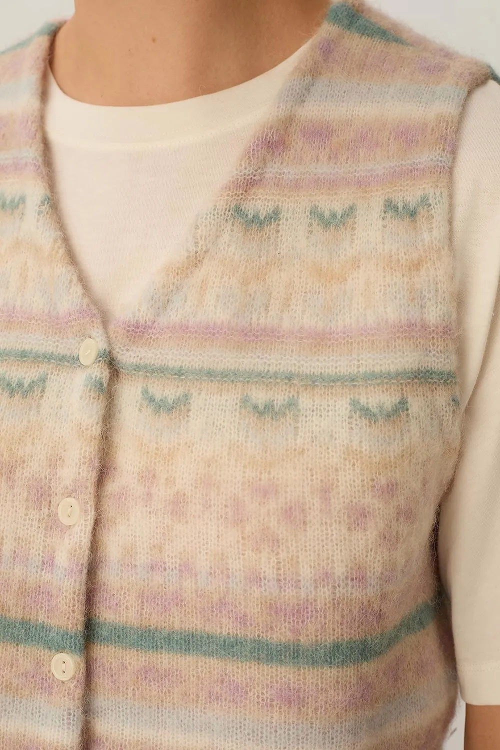 Gilet Auguste Fairisle sold by Des Petits Hauts product image thumbnail 3