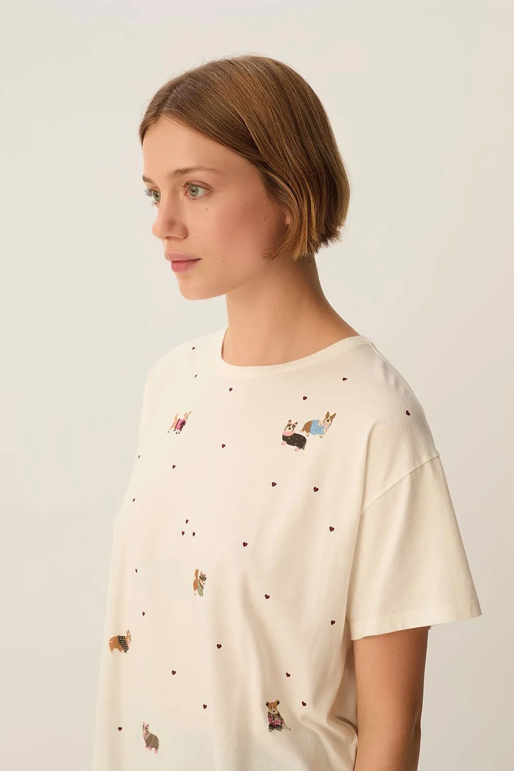 Tee-shirt Fanelie Ecru sold by Des Petits Hauts product image thumbnail 4