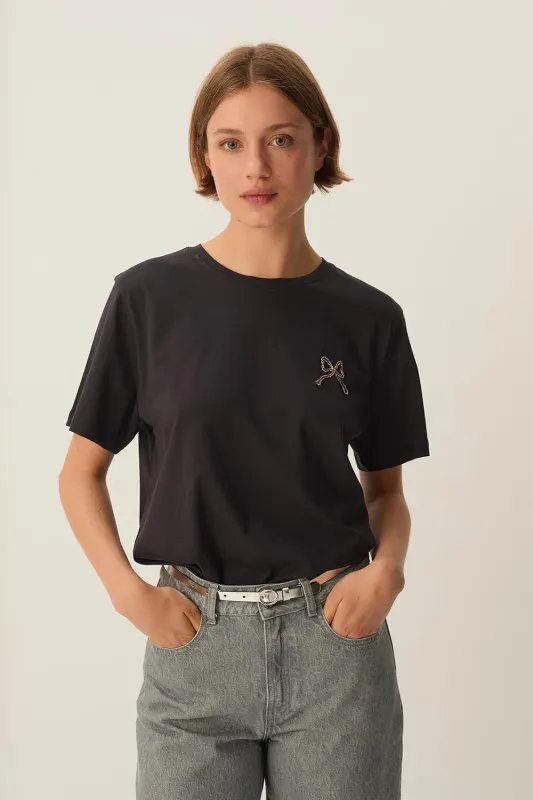 Tee-shirt Faustine Ardoise made by Des Petits Hauts