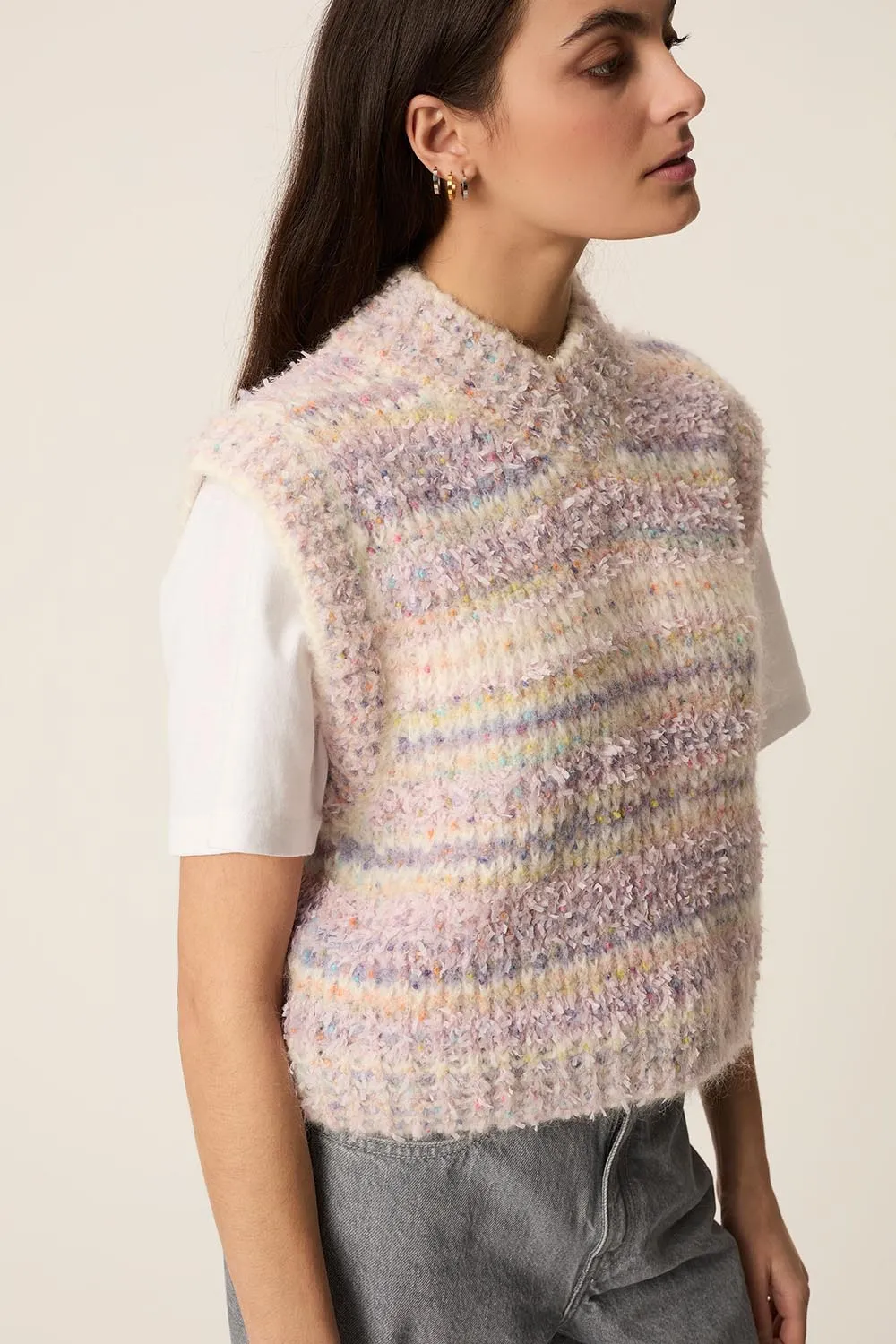 Pull Apollo Multico Poudre sold by Des Petits Hauts product image thumbnail 4