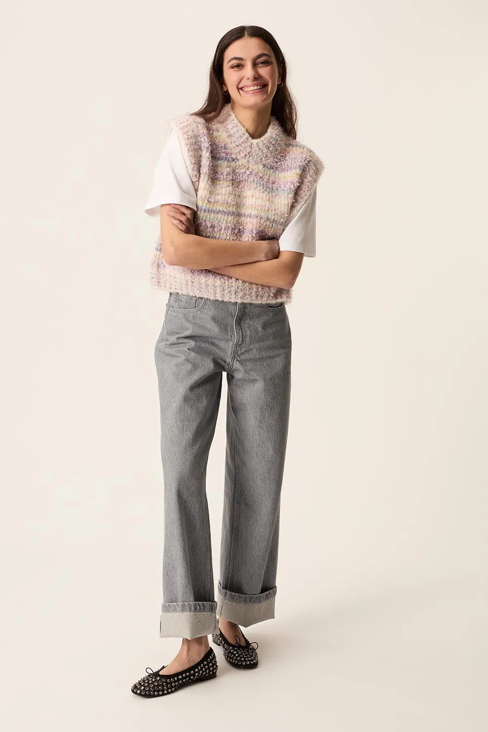 Pull Apollo Multico Poudre sold by Des Petits Hauts product image thumbnail 3