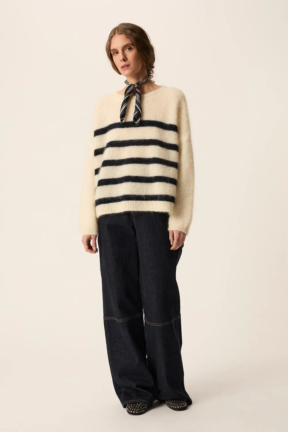 Pull Aleo Creme/Marine - 25 ans sold by Des Petits Hauts product image thumbnail 4