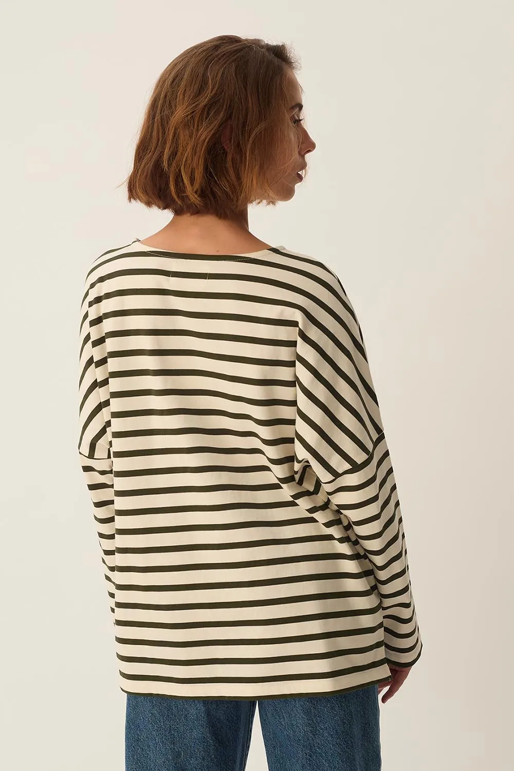 Marinière Filly Ecru/Pickle sold by Des Petits Hauts product image thumbnail 4