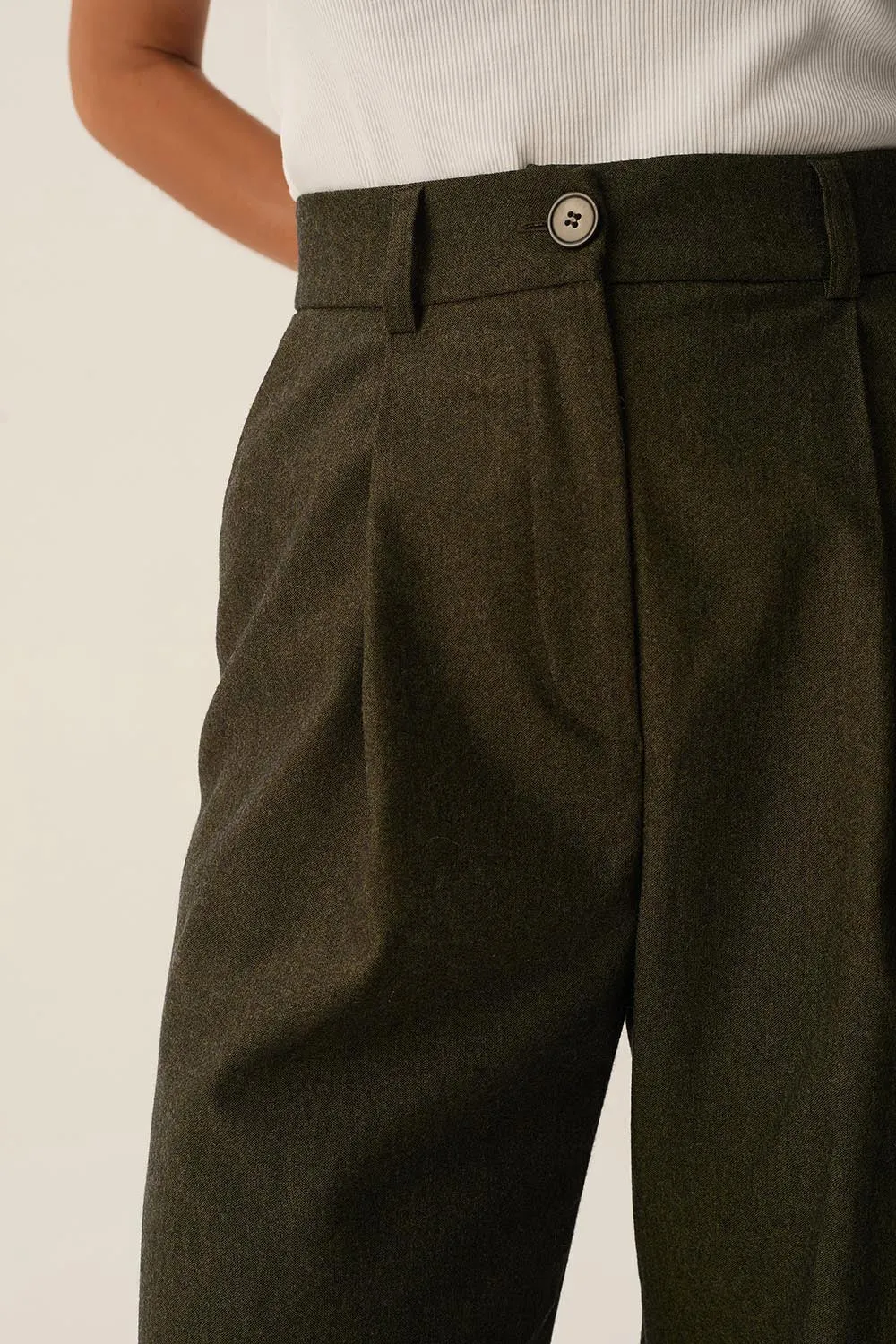 Pantalon Siloe Kaki sold by Des Petits Hauts product image thumbnail 3