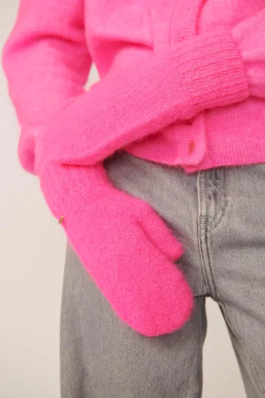 Moufles Caliente Rose Fluo sold by Des Petits Hauts