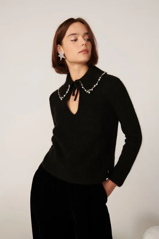 Pull Abba Noir sold by Des Petits Hauts