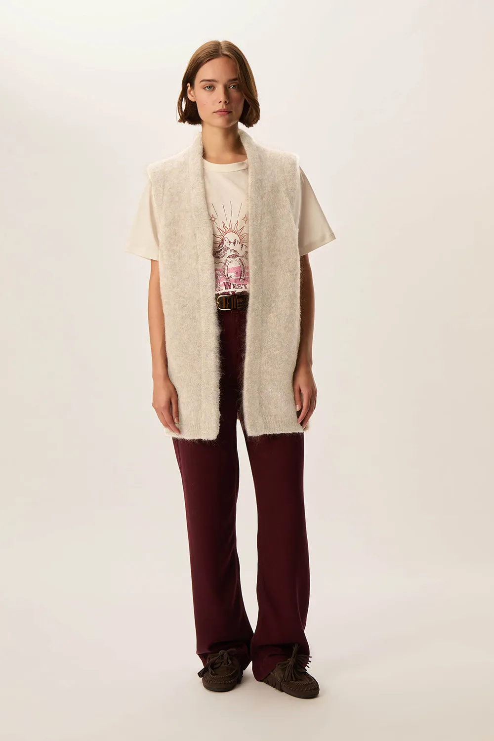 Gilet Alvine Gris Chine sold by Des Petits Hauts