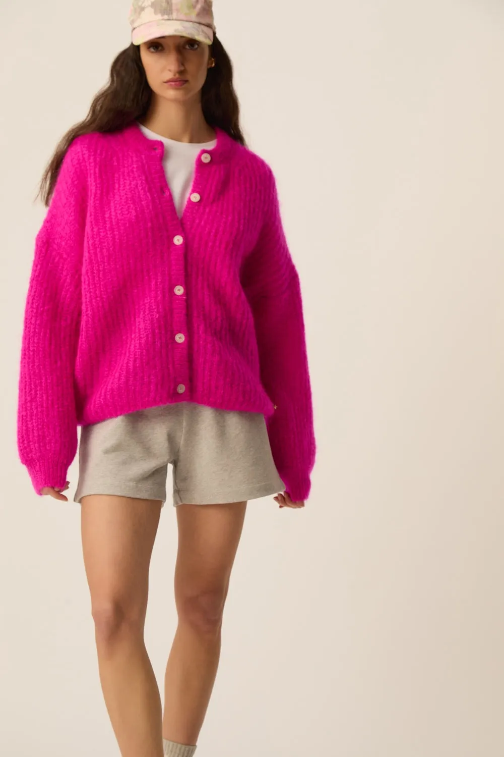 Gilet Alma Fuchsia sold by Des Petits Hauts product image thumbnail 2