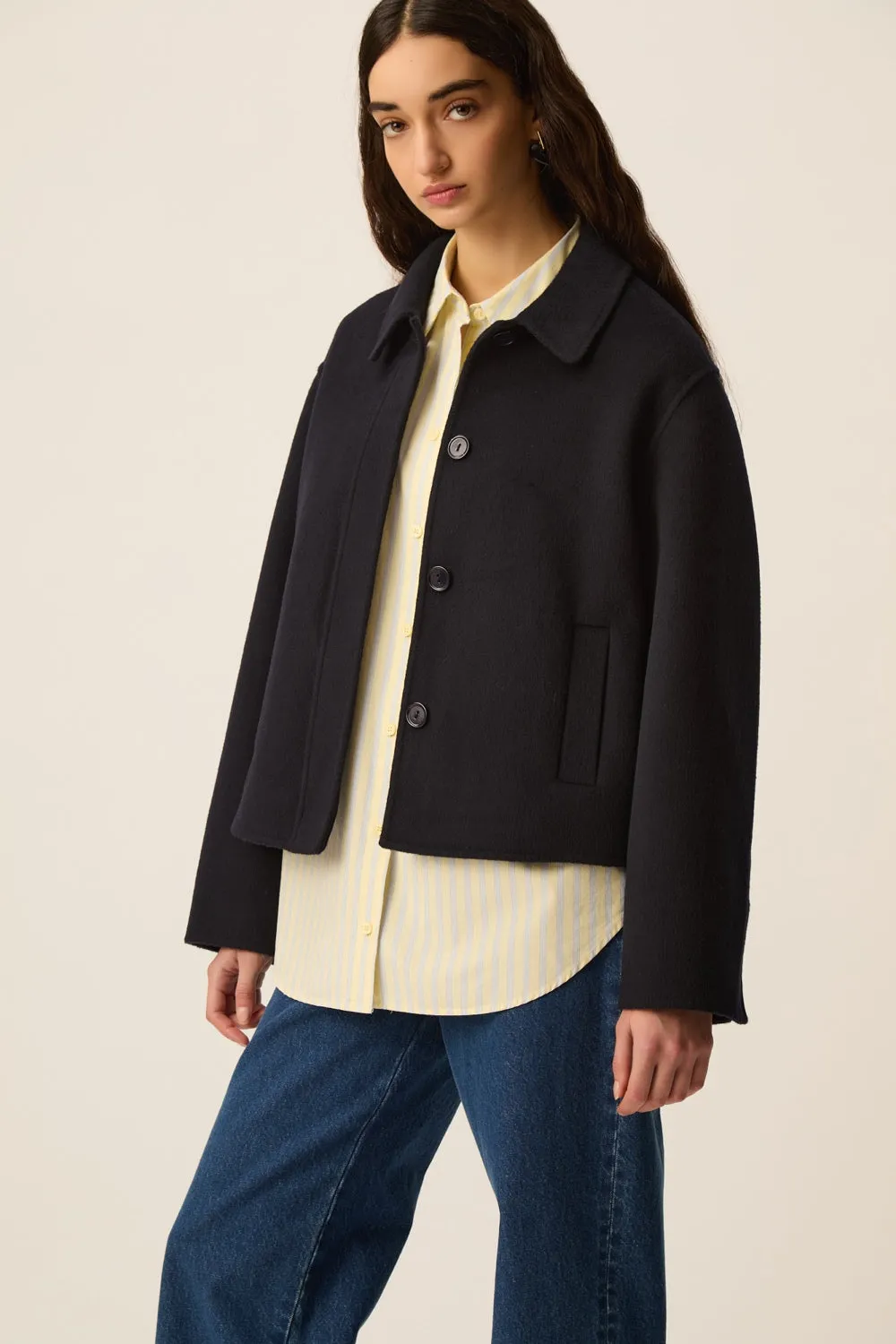 Manteau Yseult Marine sold by Des Petits Hauts product image thumbnail 2