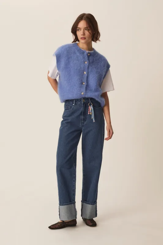 Jean Qarl Dark Indigo made by Des Petits Hauts