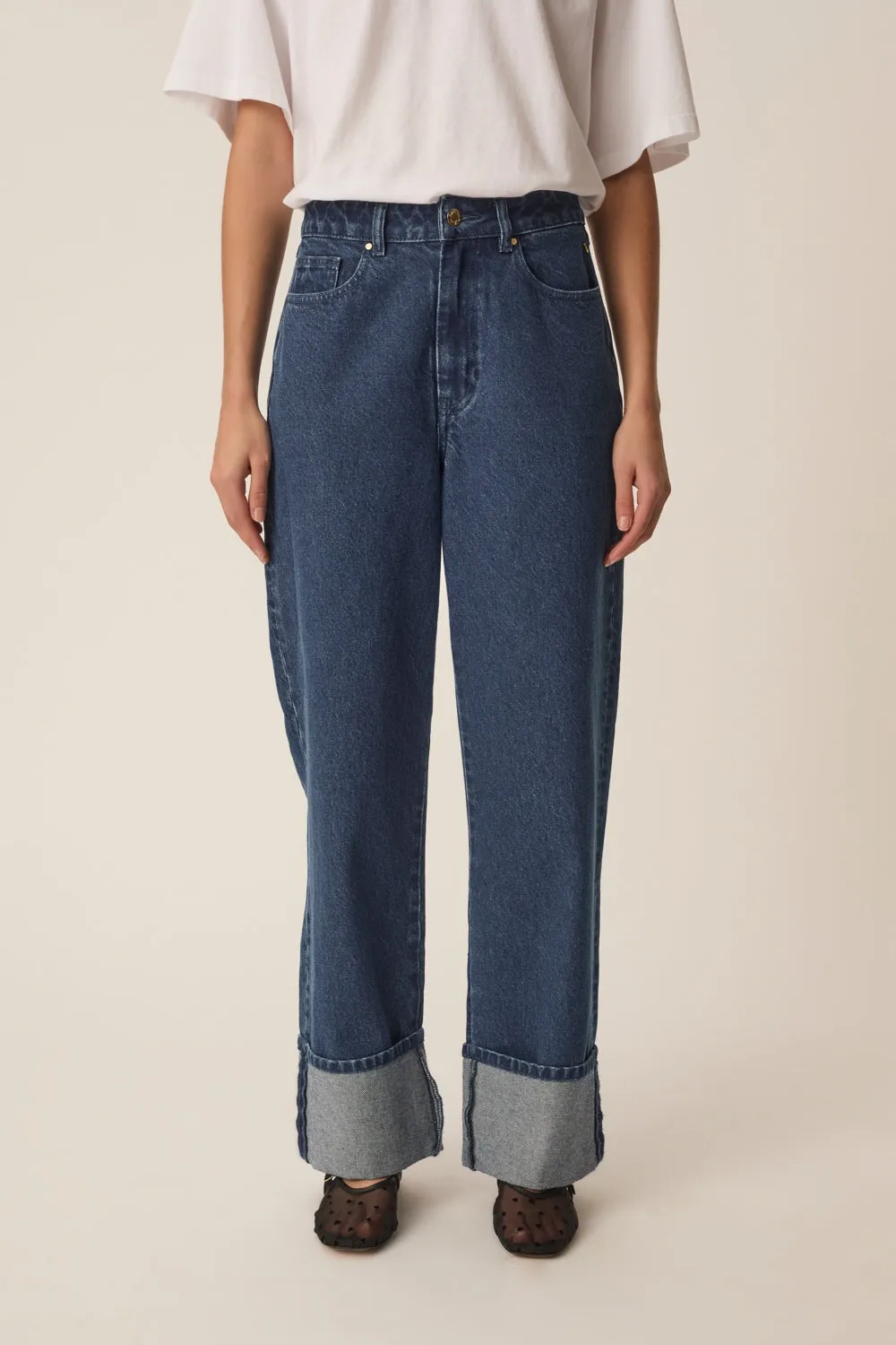 Jean Qarl Dark Indigo sold by Des Petits Hauts product image thumbnail 2