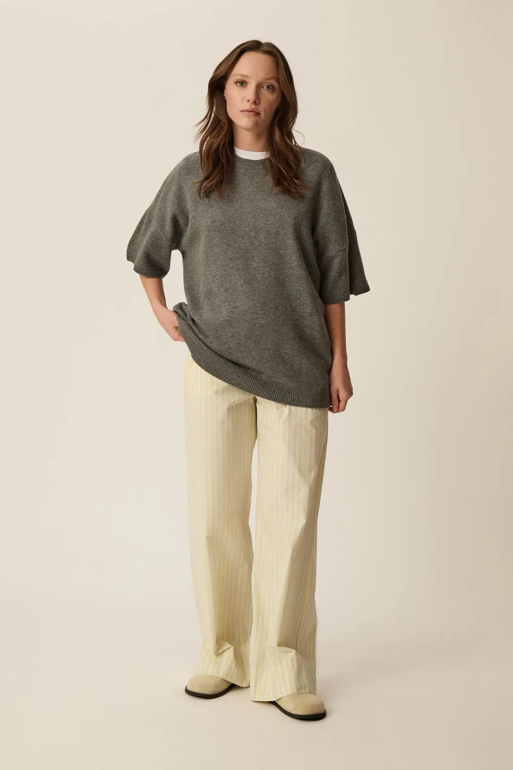 Pull manches courtes Aromane Gris Medium sold by Des Petits Hauts product image thumbnail 3