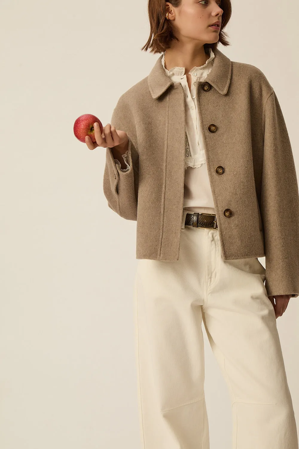 Manteau Yseult Latte sold by Des Petits Hauts product image thumbnail 5