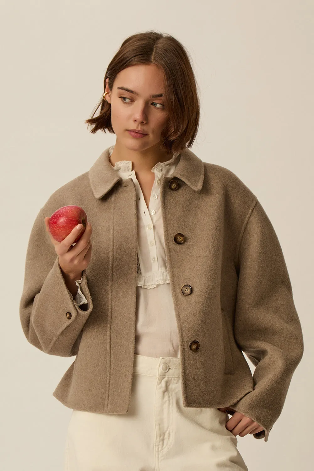 Manteau Yseult Latte sold by Des Petits Hauts product image thumbnail 3