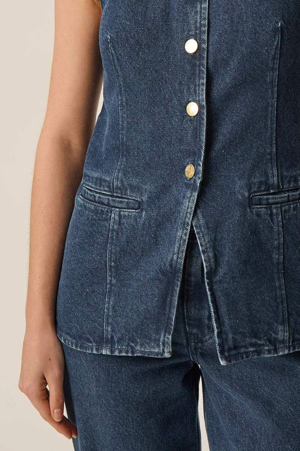 Top Lucille Dark Indigo sold by Des Petits Hauts product image thumbnail 2