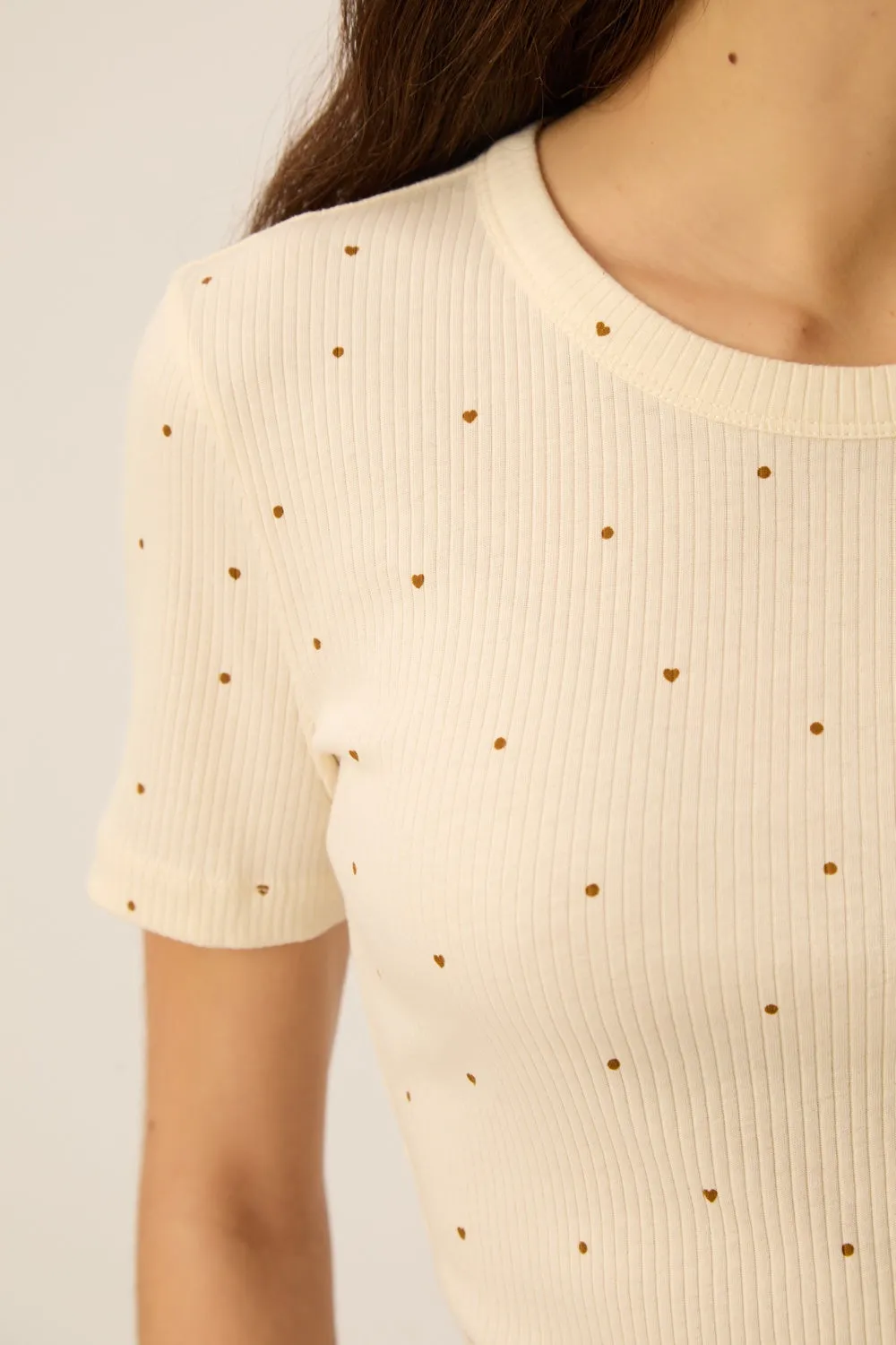 Tee-shirt Hava Ecru/Mousse sold by Des Petits Hauts product image thumbnail 2