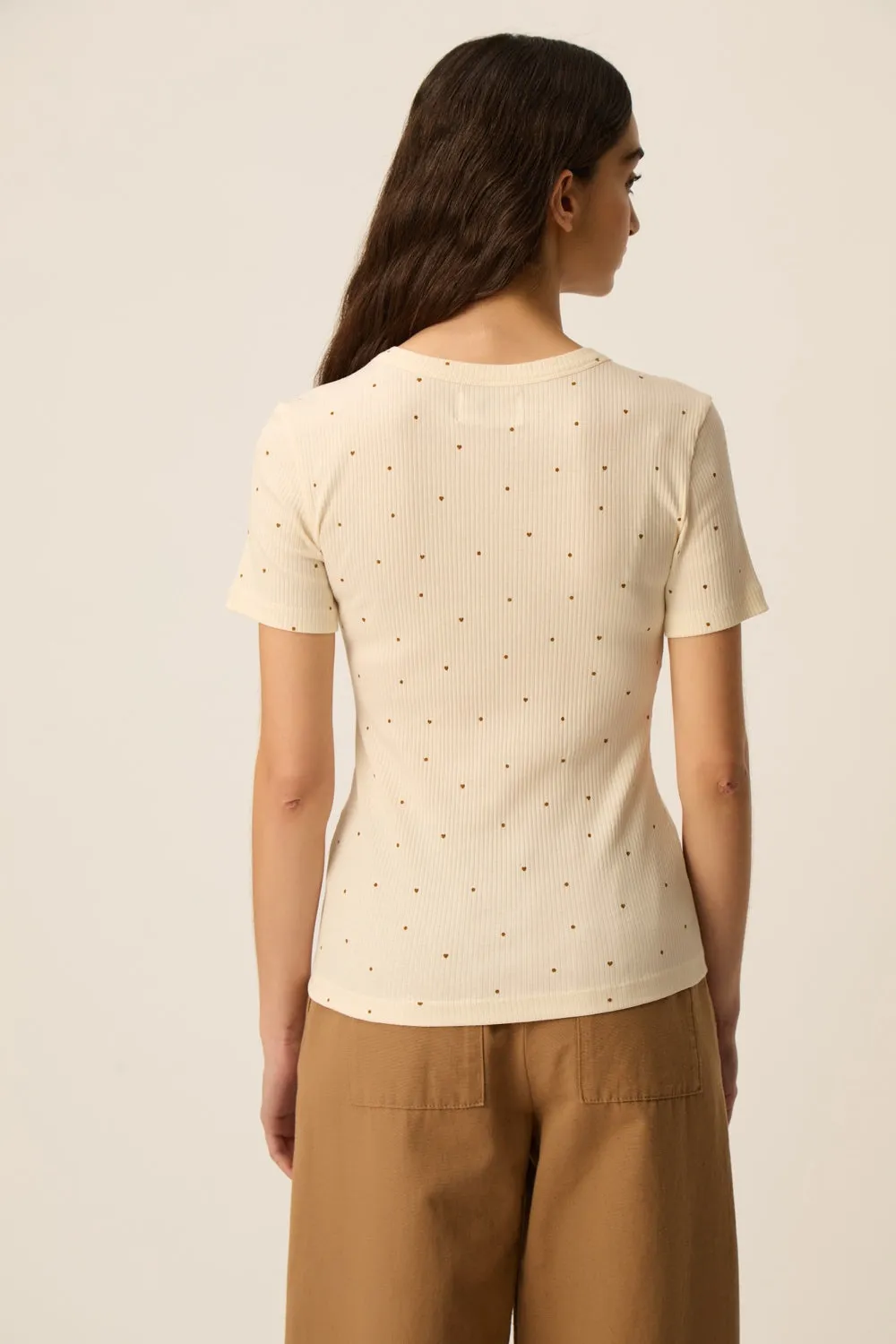 Tee-shirt Hava Ecru/Mousse sold by Des Petits Hauts product image thumbnail 5