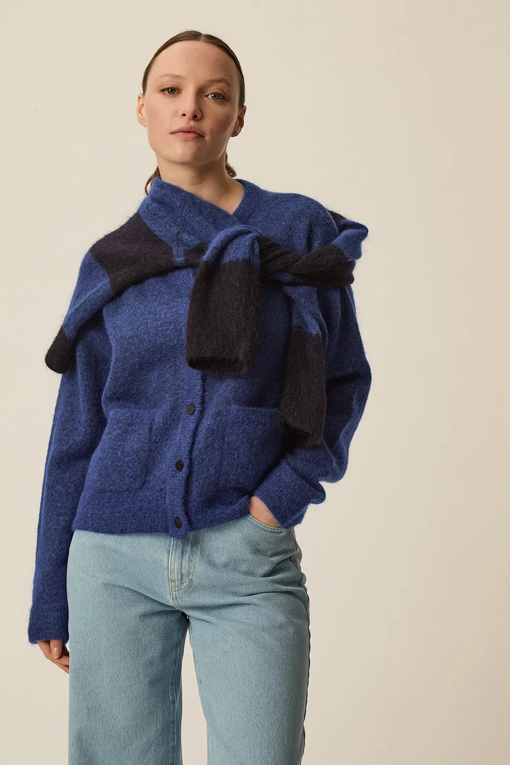 Gilet Dobilou Indigo sold by Des Petits Hauts product image thumbnail 4