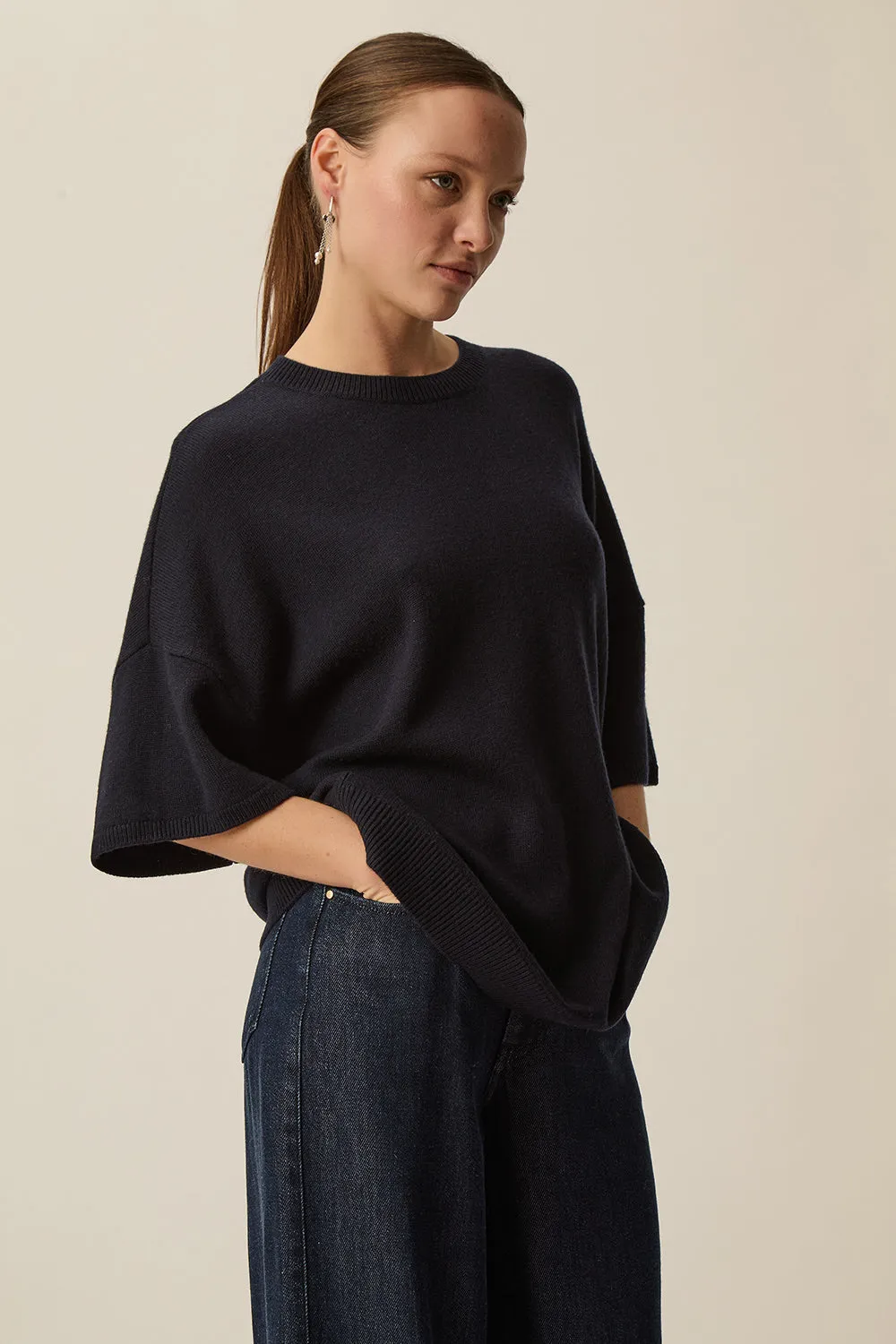 Pull manches courtes Aromane Marine sold by Des Petits Hauts product image thumbnail 2