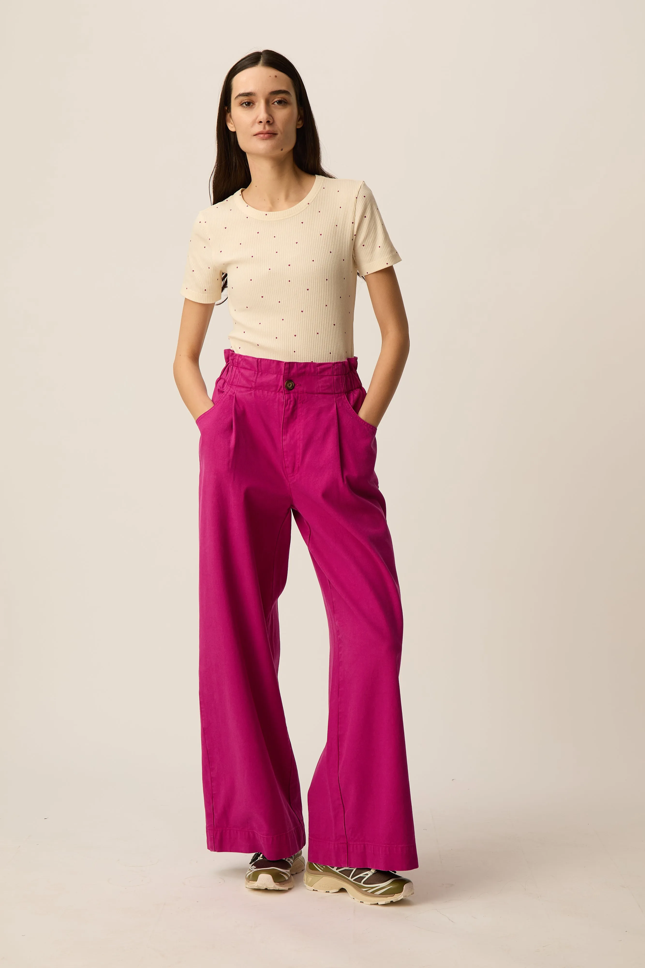 Tee-shirt Hava Ecru/Pivoine sold by Des Petits Hauts product image thumbnail 3