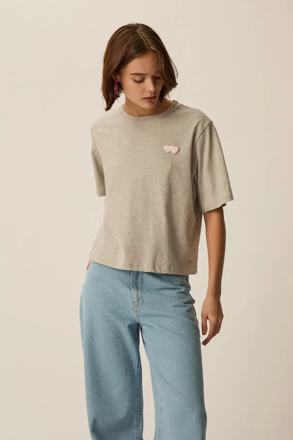 Tee-shirt Jerrypatch Gris Chine sold by Des Petits Hauts product image thumbnail 3