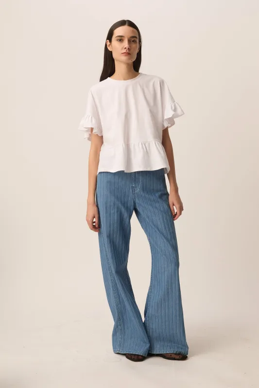 Jean Lise Denim Raye made by Des Petits Hauts