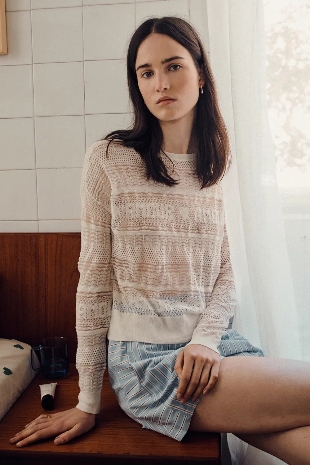 Pull Blisou Creme sold by Des Petits Hauts