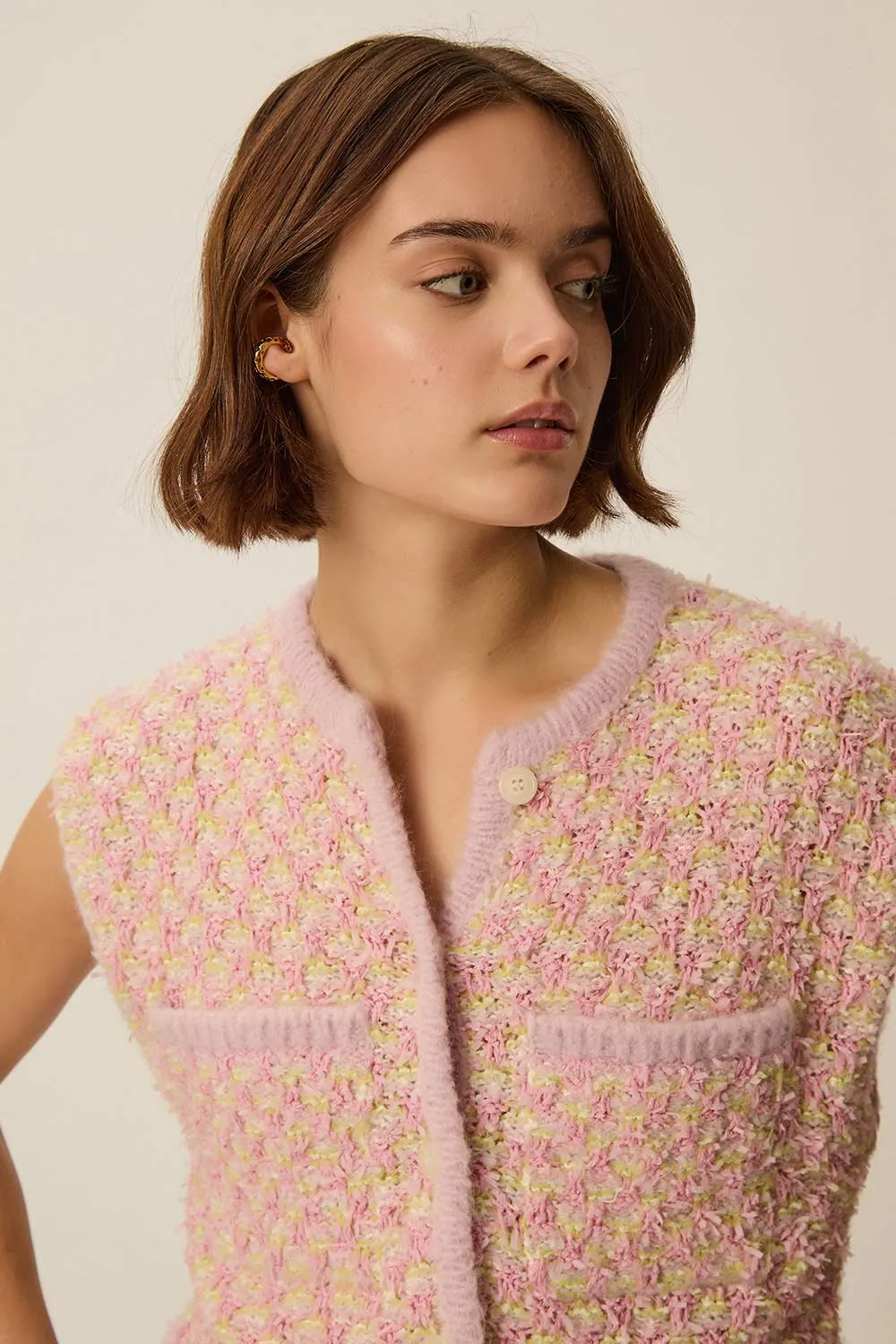 Gilet April Multico Tweed sold by Des Petits Hauts product image thumbnail 2