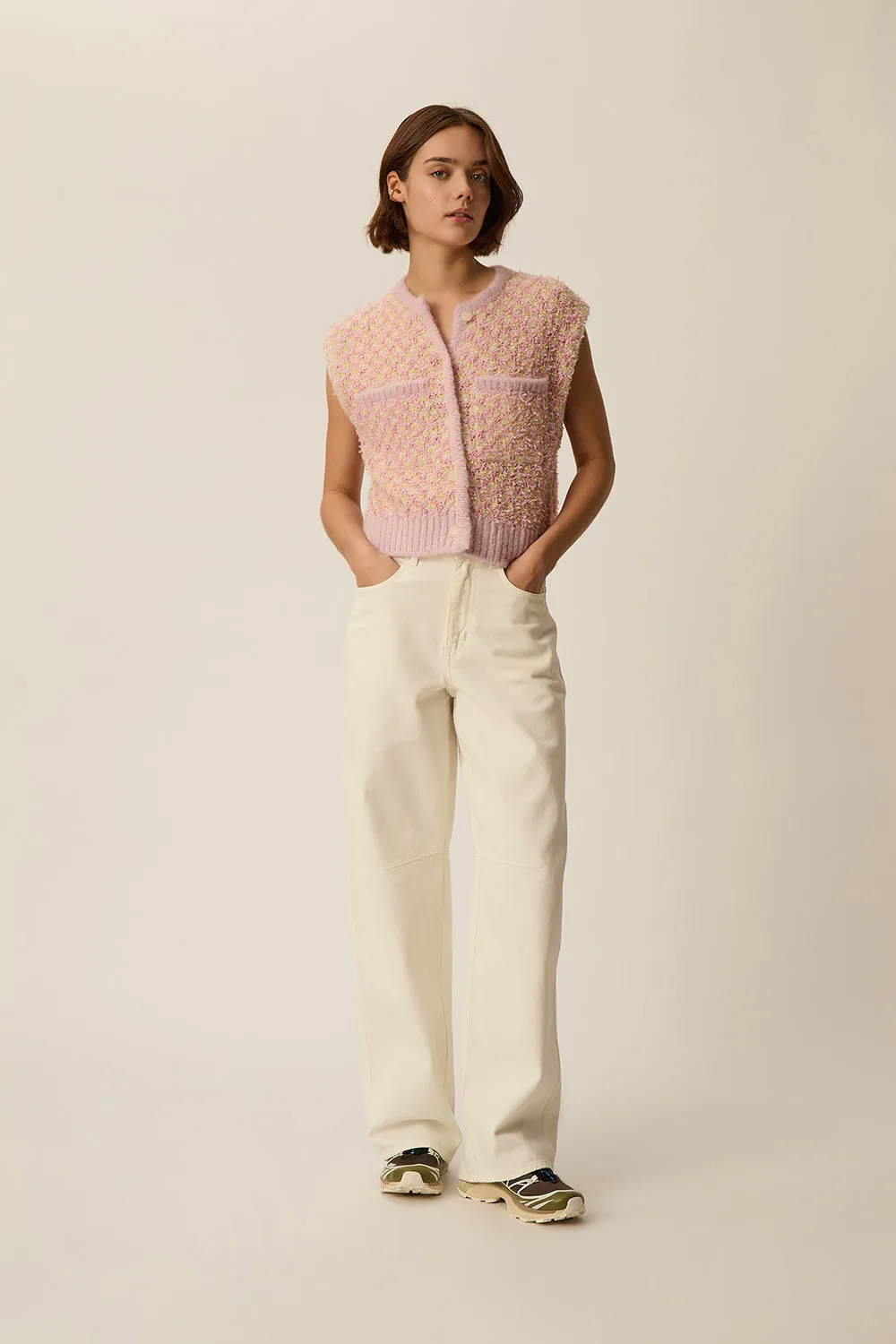 Gilet April Multico Tweed sold by Des Petits Hauts product image thumbnail 3