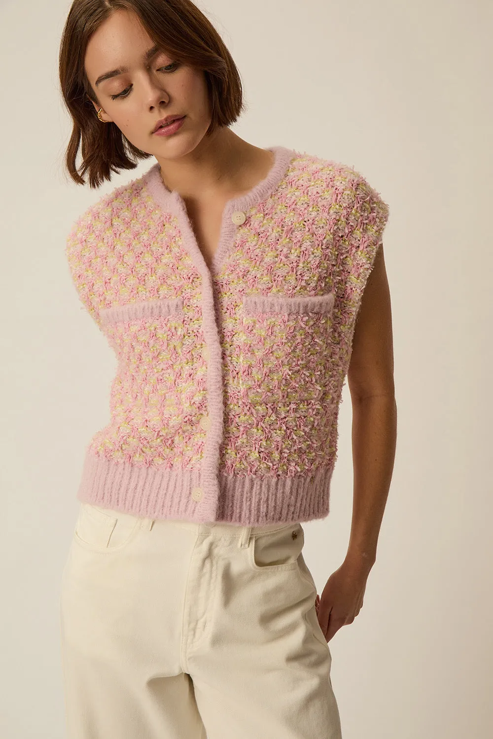 Gilet April Multico Tweed sold by Des Petits Hauts product image thumbnail 5