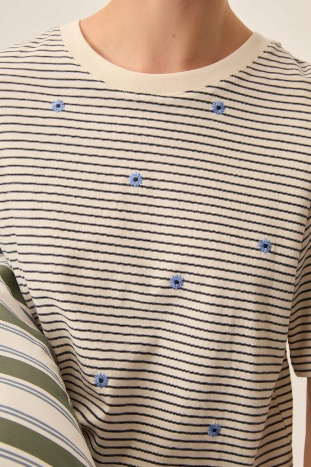 Tee-shirt Josef Marine/Ciel sold by Des Petits Hauts product image thumbnail 2