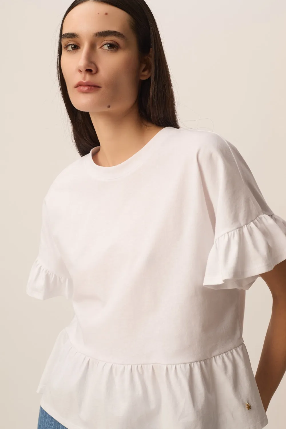 Tee-shirt Jessica Ecru sold by Des Petits Hauts product image thumbnail 4