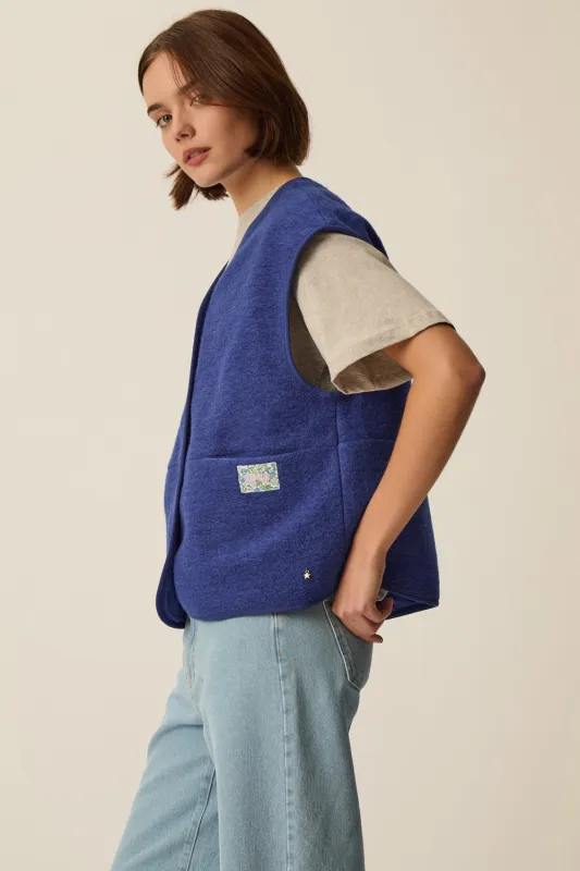 Veste maille Gaelle Indigo made by Des Petits Hauts