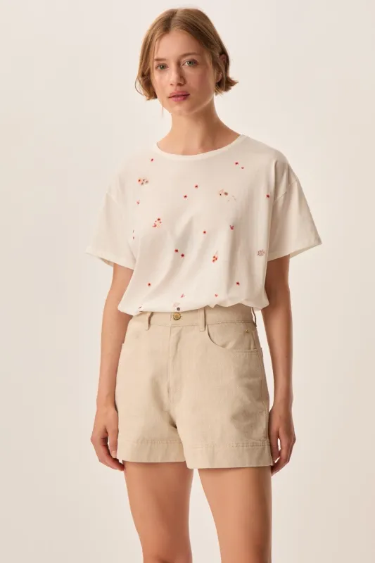 Tee-shirt Ilia Ecru made by Des Petits Hauts