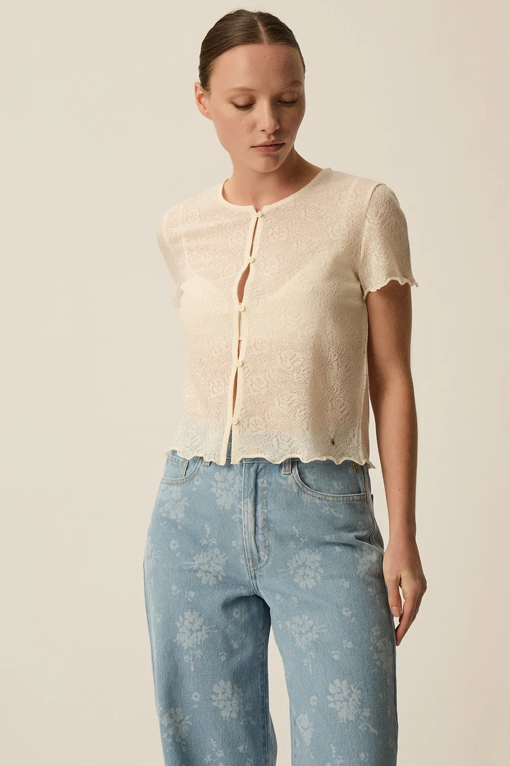 Tee-shirt Grace Ecru sold by Des Petits Hauts product image thumbnail 2