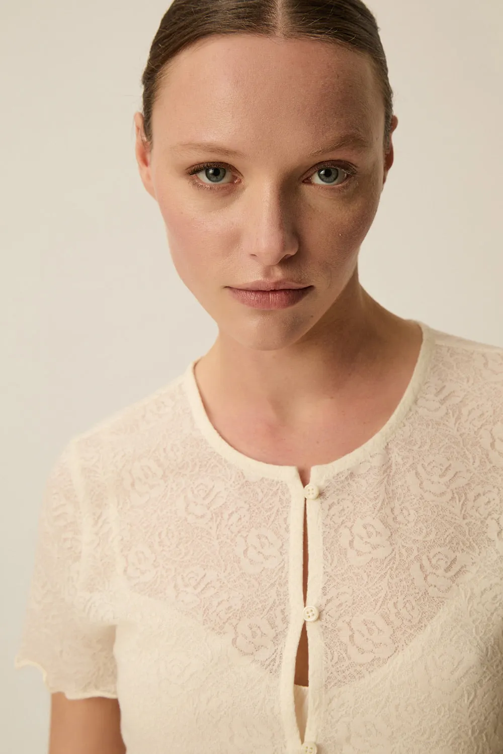 Tee-shirt Grace Ecru sold by Des Petits Hauts product image thumbnail 5