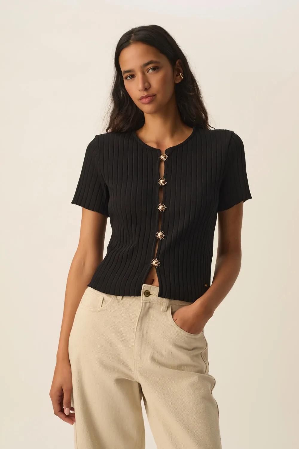 Tee-shirt Kleo Noir sold by Des Petits Hauts product image thumbnail 2