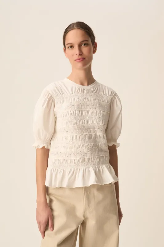 Tee-shirt Kloe Ecru made by Des Petits Hauts