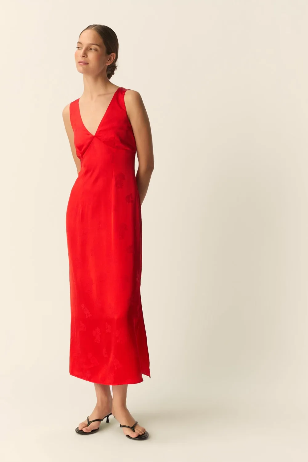 Robe Samia Rouge sold by Des Petits Hauts product image thumbnail 3