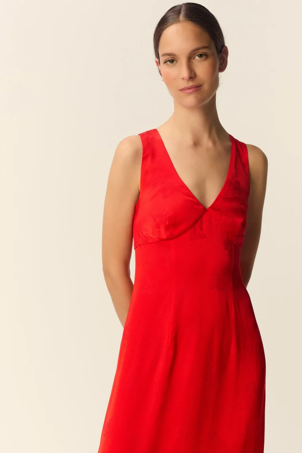 Robe Samia Rouge sold by Des Petits Hauts product image thumbnail 2