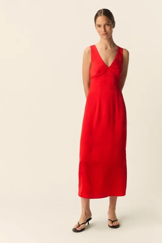 Robe Samia Rouge made by Des Petits Hauts