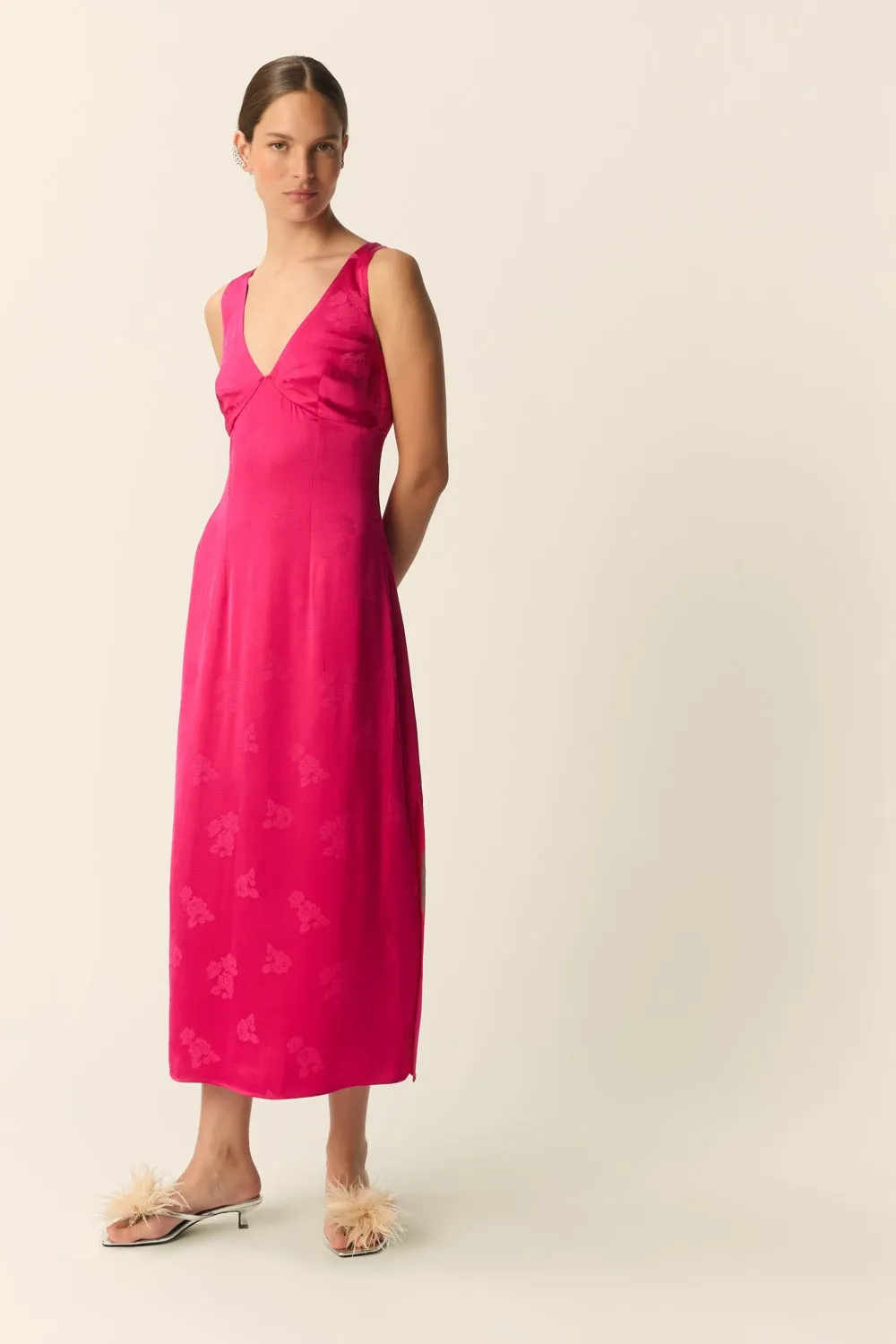 Robe Samia Fuchsia sold by Des Petits Hauts