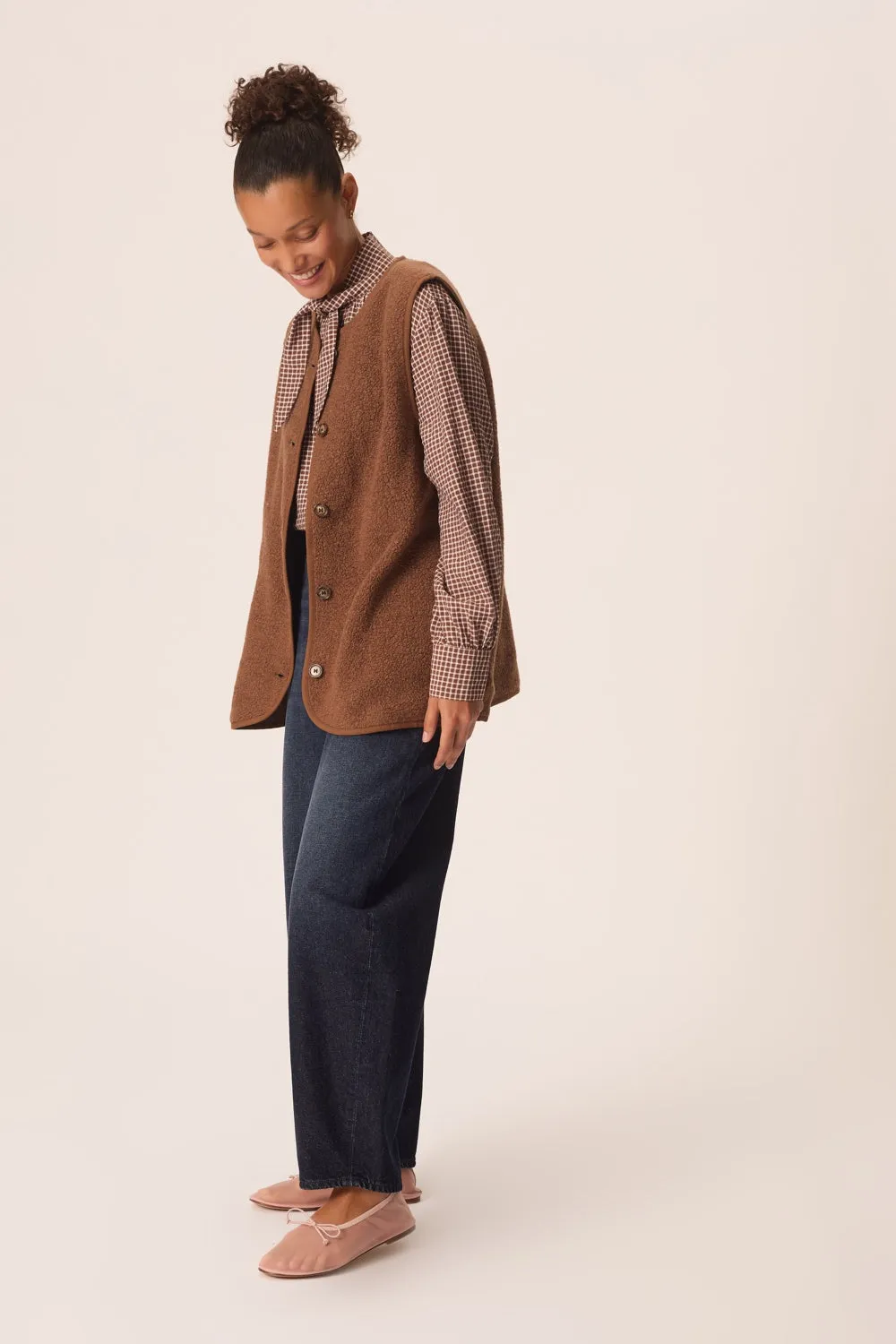 Veste maille Gwendi Bois sold by Des Petits Hauts product image thumbnail 5