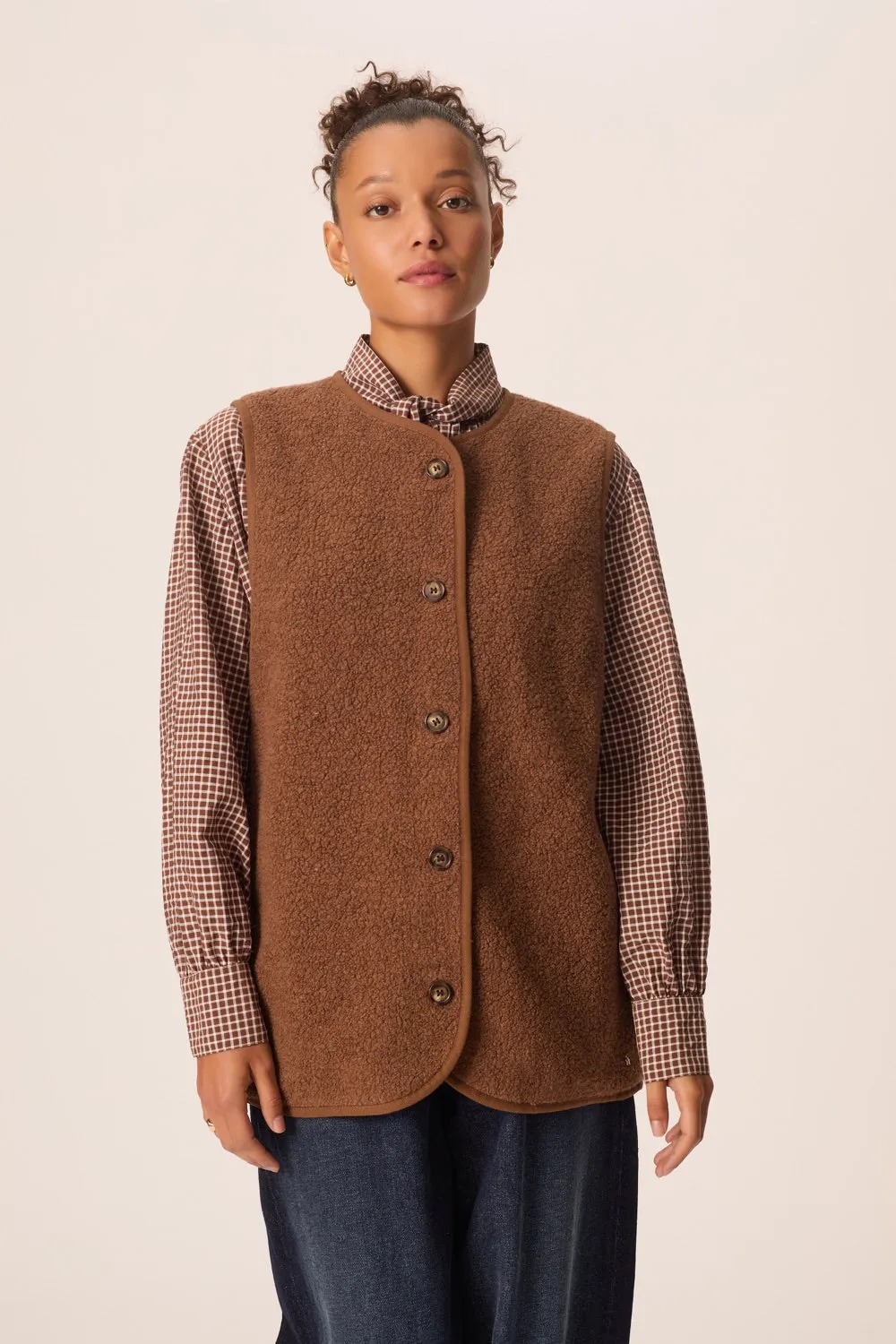 Veste maille Gwendi Bois sold by Des Petits Hauts product image thumbnail 4